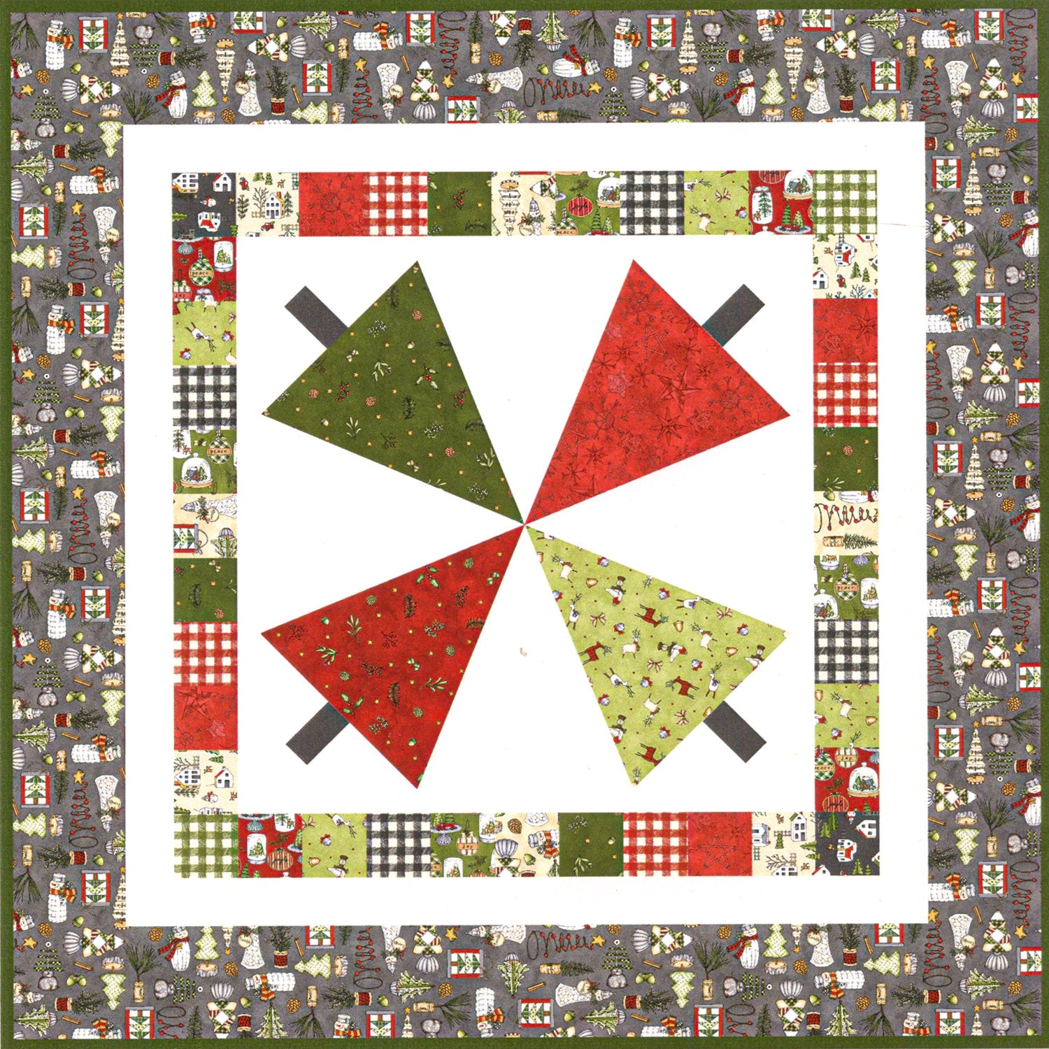 Miss Mollys store Table Topper Kit With Fabric And Pattern