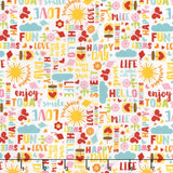 Happy Day - Happy Words Multi Yardage