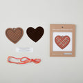 Gingerbread Heart Stitched Ornament Kit