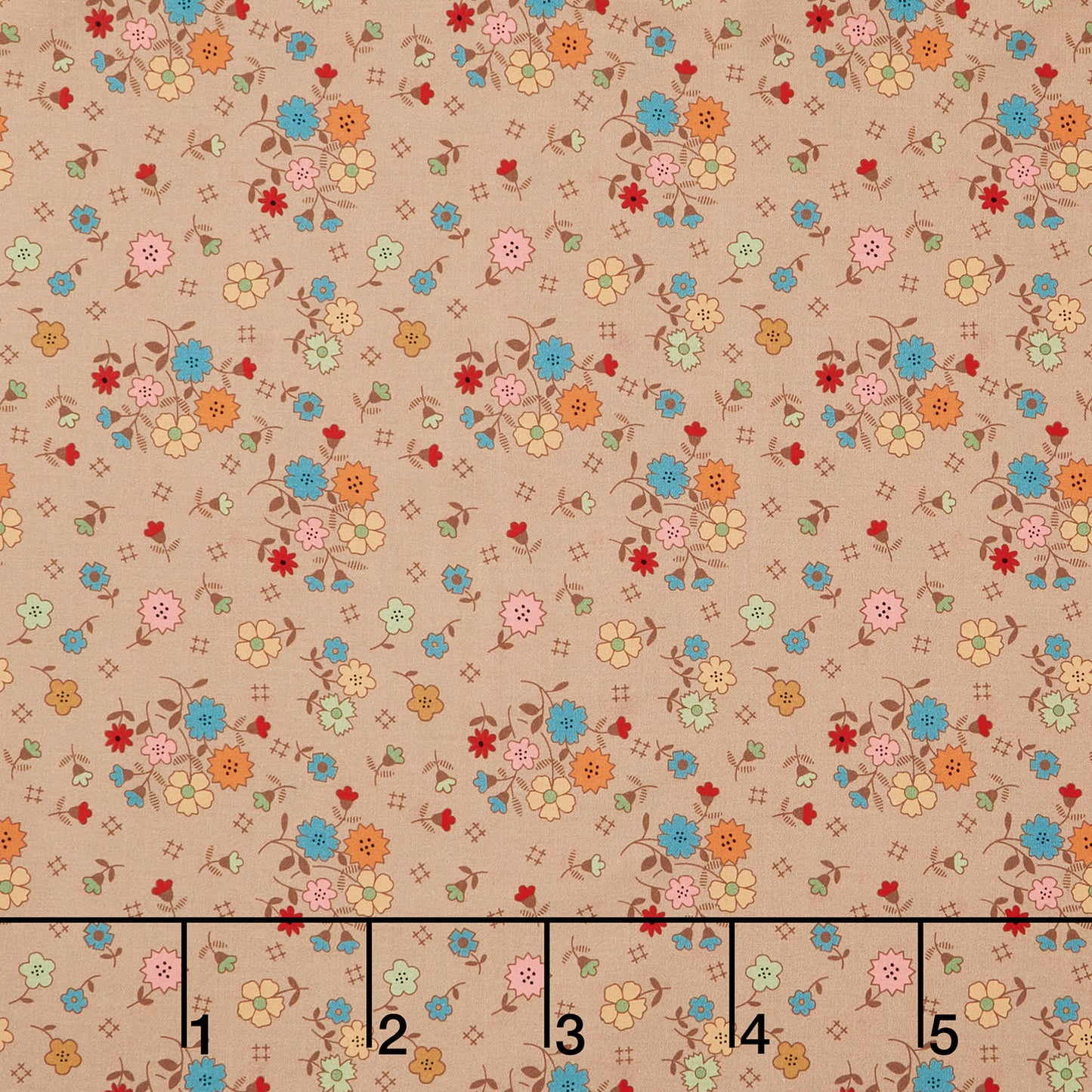 Designer Wideback - Autumn Floral Tea Dye 108" Wide Backing