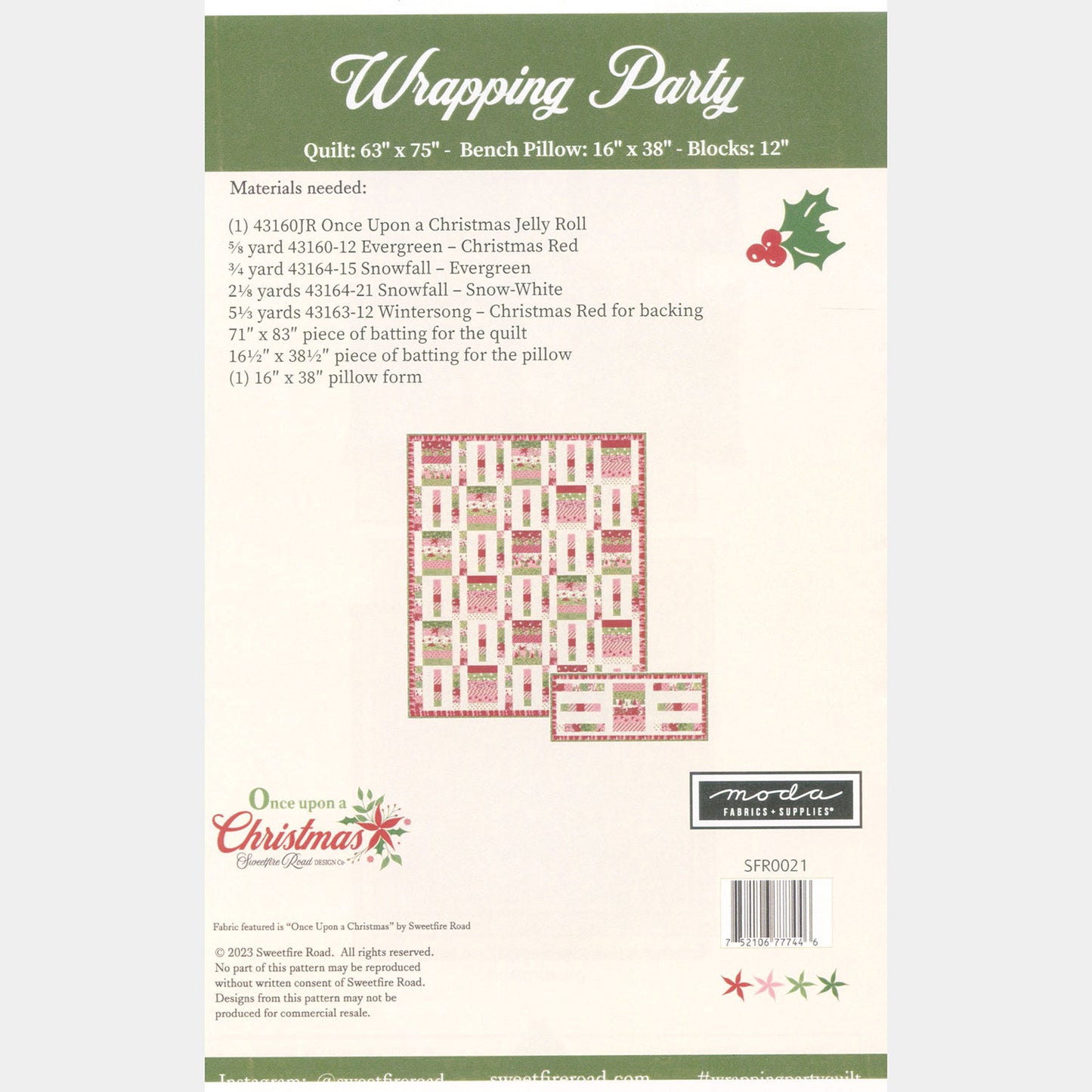 Wrapping Party Quilt & Table Runner Pattern Alternative View #1