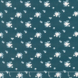 Serenity Blues - Delicate Roses Navy Yardage Primary Image