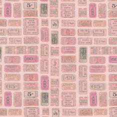 Eclectic Elements - Palette Pink Tickets Yardage