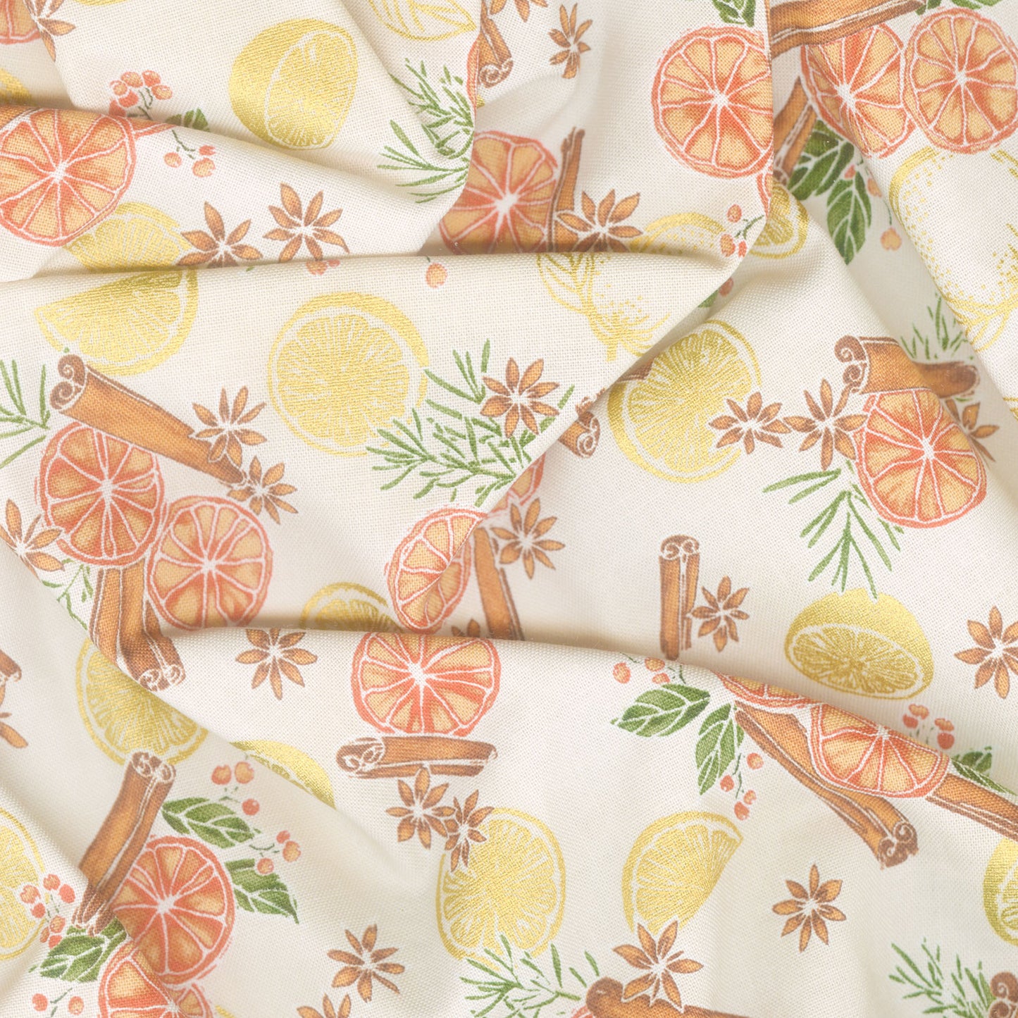 Sweet Pumpkin Spice - Oranges Natural Yardage Alternative View #1