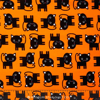 Urban Zoologie - Cats Orange Yardage