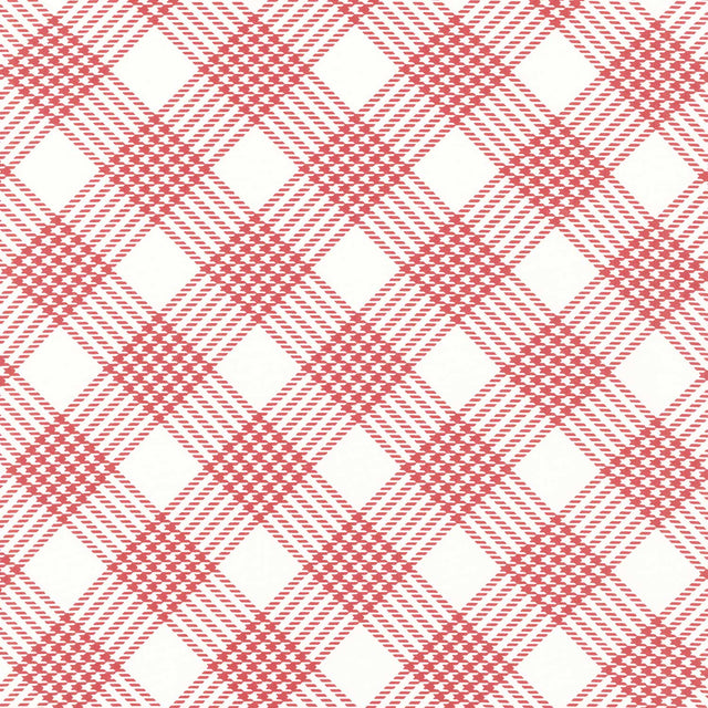 Merry Little Christmas - Plaid Cream Yardage Primary Image