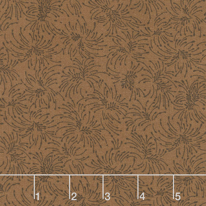 Chloe - Small Twig Bouquets Brown 108" Wide Backing