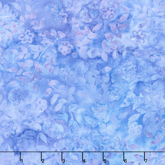 Artisan Batiks - Posies 4 Leaves Cornflower Yardage