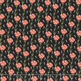 Wanderlust - Carnation Charcoal Yardage