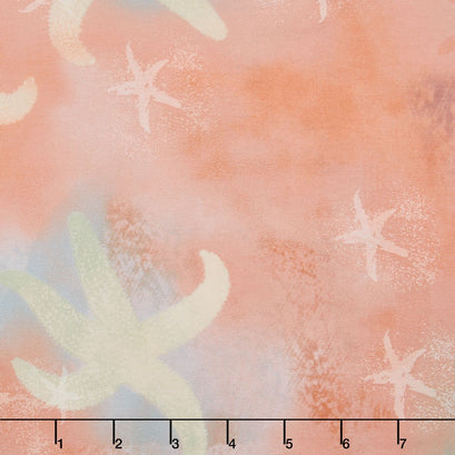 Sand In My Shoes - Starfish Coral Yardage