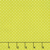 Swiss Dot - White Swiss Dot on Lime Yardage