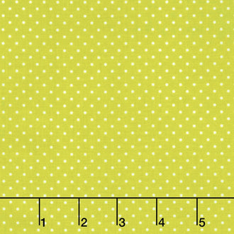 Swiss Dot - White Swiss Dot on Lime Yardage