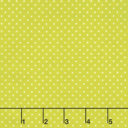 Swiss Dot - White Swiss Dot on Lime Yardage