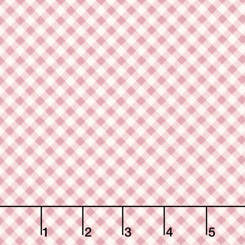 Bloomberry - Gingham Dusty Rose Yardage Primary Image