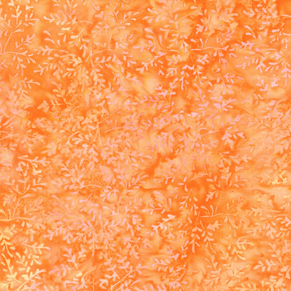 Summertime Batiks - Sprig Red Goldfish Yardage