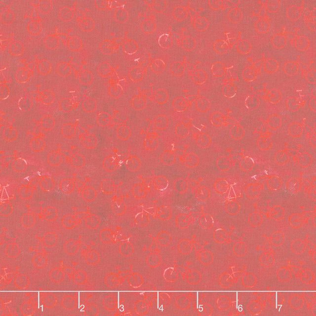 On The Go - Bicycles Red Yardage Primary Image