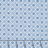 Denim and Daisies - Punched Tin Denim Yardage Primary Image