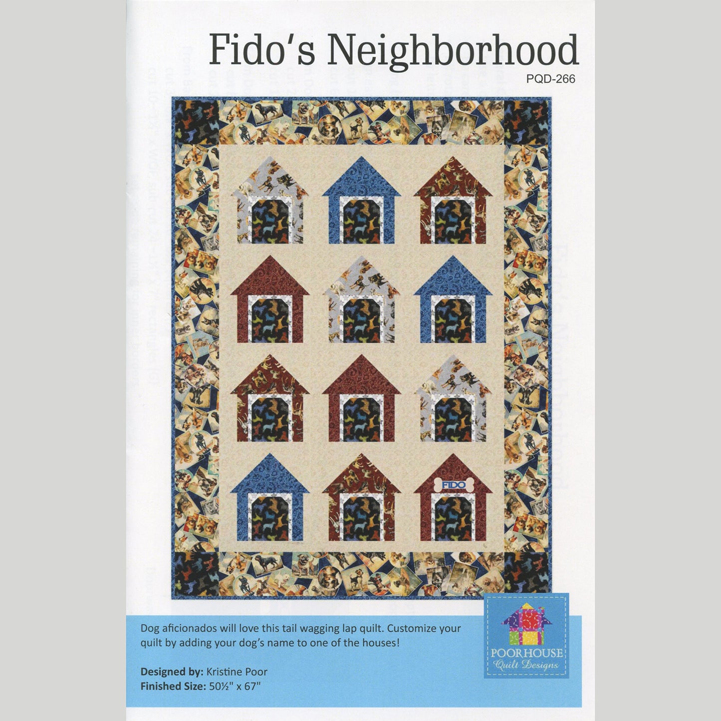 Fido's Neighborhood Quilt Pattern