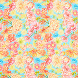 Spring Dreams - Dream Garden Aqua Yardage Primary Image