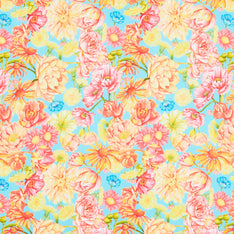 Spring Dreams - Dream Garden Aqua Yardage Primary Image