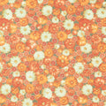 Sweet Pumpkin Spice - Pumpkins Eucalyptus Metallic Yardage