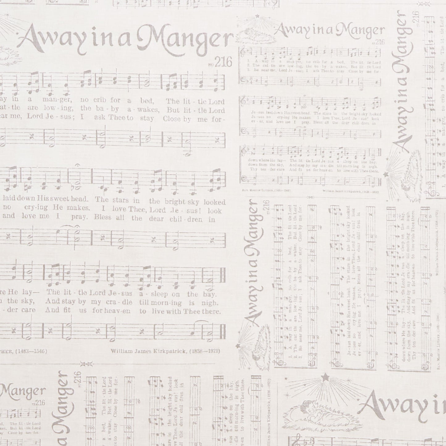 Home Town Holiday - Caroling Latte Yardage Primary Image