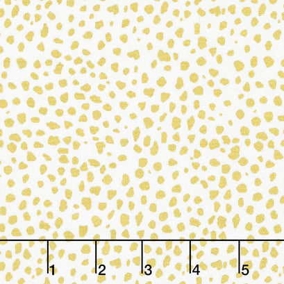 Safari Party - Safari Animal Print Gold with Sparkle Metallic Yardage