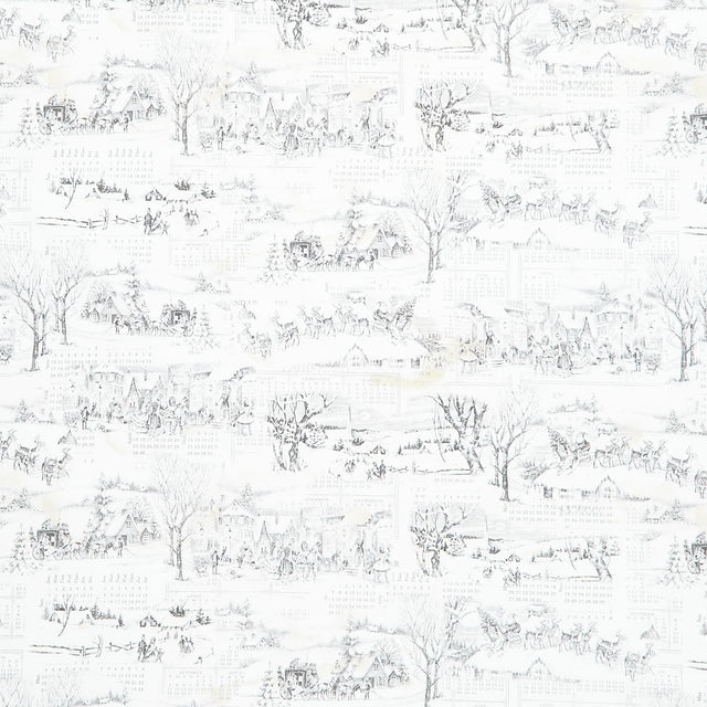 Holidays Past - Winter Toile Neutral Yardage Primary Image