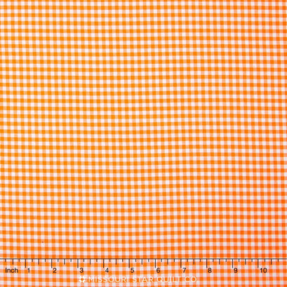 Carolina Gingham - 1/8" Woven Check Orange Yardage