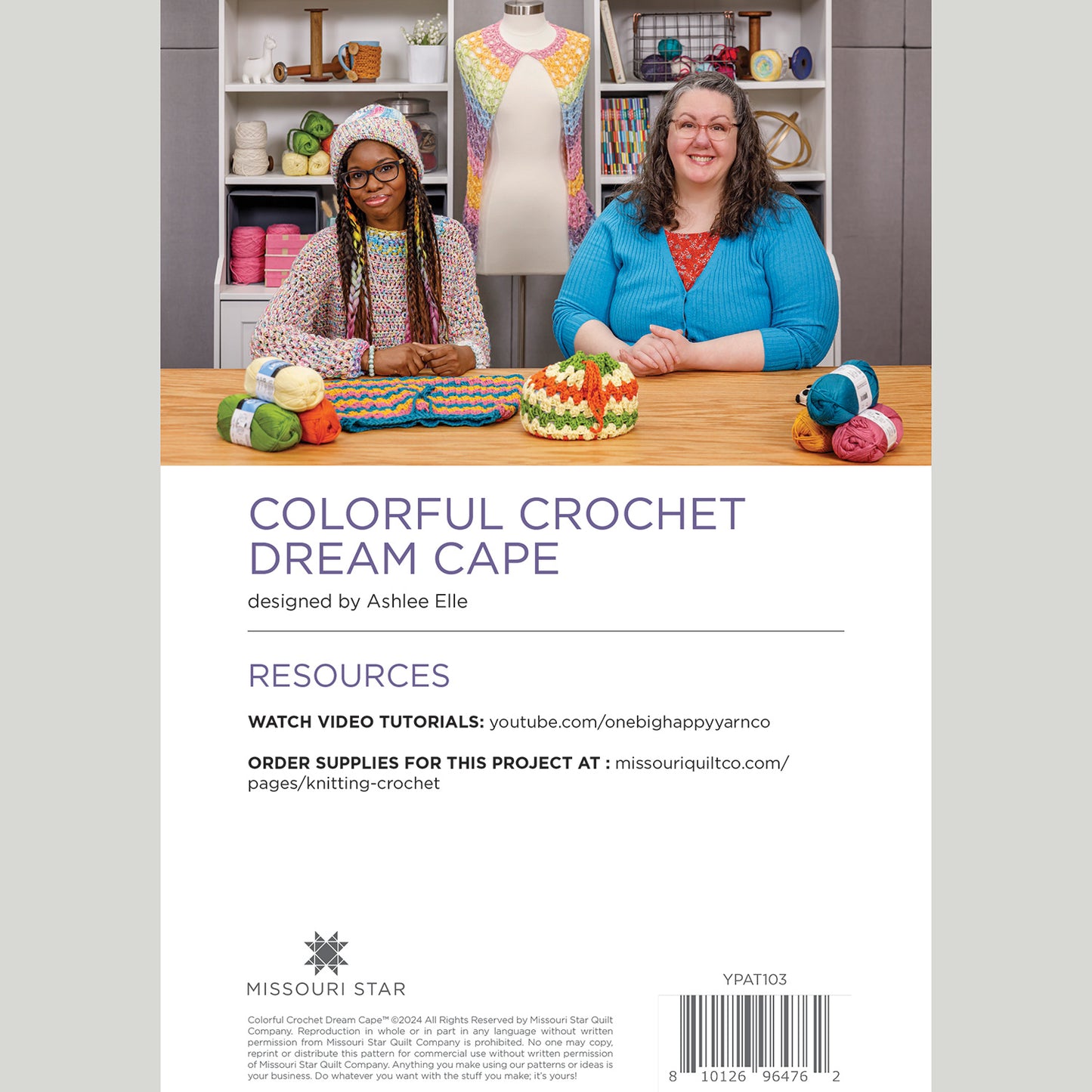 Digital Download - Colorful Crochet Cape Crochet Pattern Alternative View #1