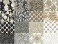 Holiday Flourish Festive Finery Taupe Colorstory Metallic Fat Quarter Bundle