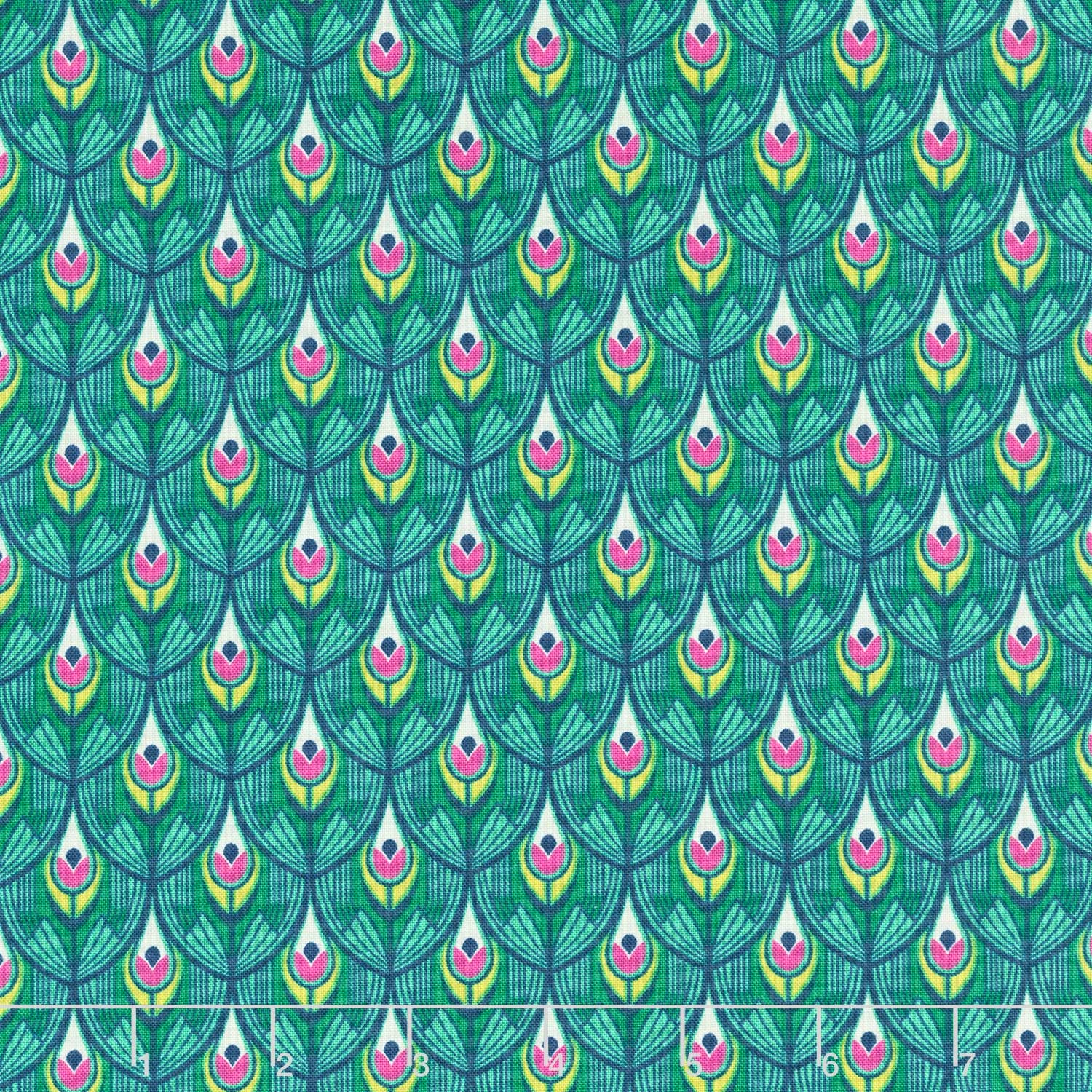 Wild Abandon - Swagger Teal Yardage Primary Image