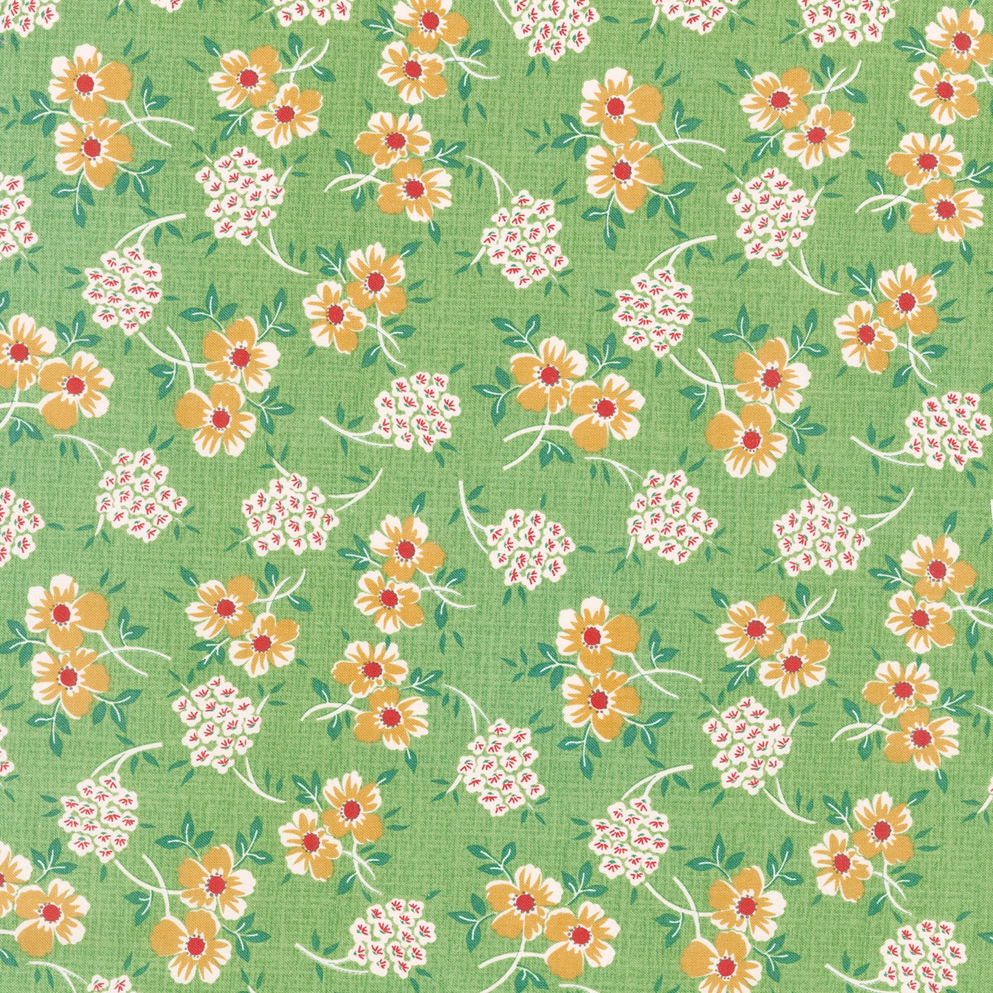 Home Town Holiday - Floral Basil Yardage Primary Image