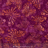 Artisan Batiks - Daisy's Garden 3 Butterflies Rose Yardage