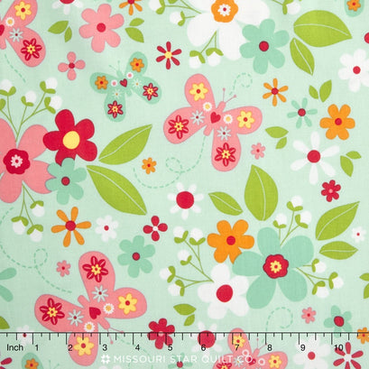 Garden Girl - Main Mint Yardage