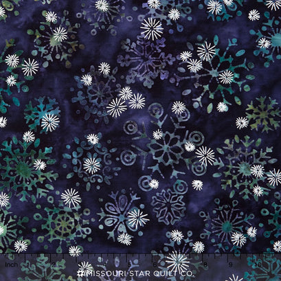 Artisan Batiks - Noel Aubergine Metallic Yardage