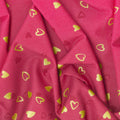 I Heart Ombre - Heart Ombre Pomegranate Metallic Yardage