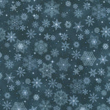 Bentley’s Snowflakes - Big Snowflake Navy Yardage Primary Image