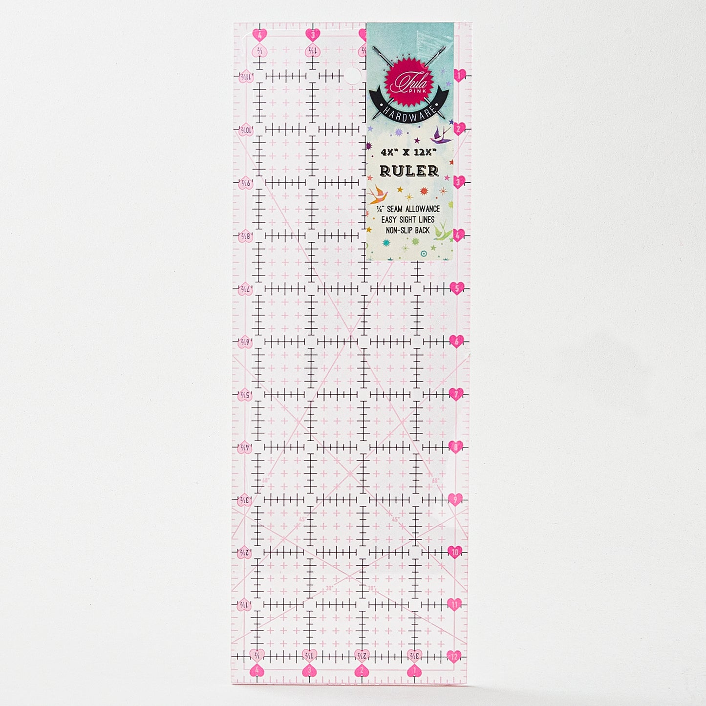 Tula Pink 4.5" x 12.5" Non Slip Rabbit Ruler Alternative View #1