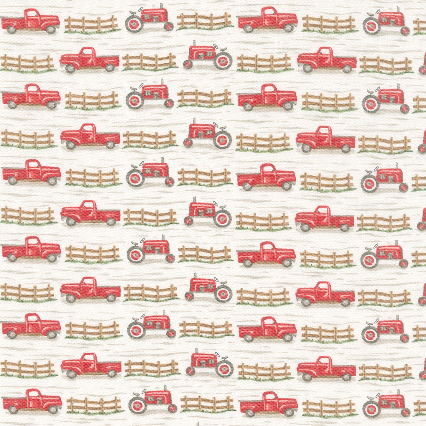 Willow's Farm - Trucks And Tractors Cloud Yardage Primary Image