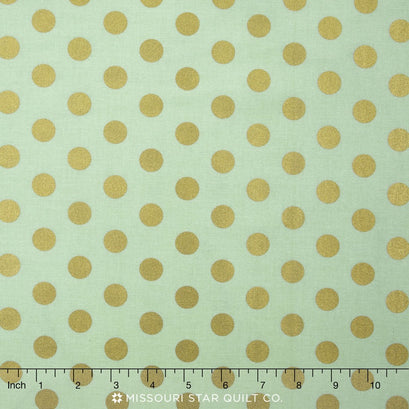 On Trend - Trend Dot Mint Sparkle Yardage