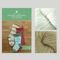 Vintage Knit Christmas Stockings Kit - Gold + Silver