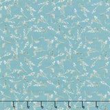 Season's Study - Small Floral Teal Cream Yardage Primary Image