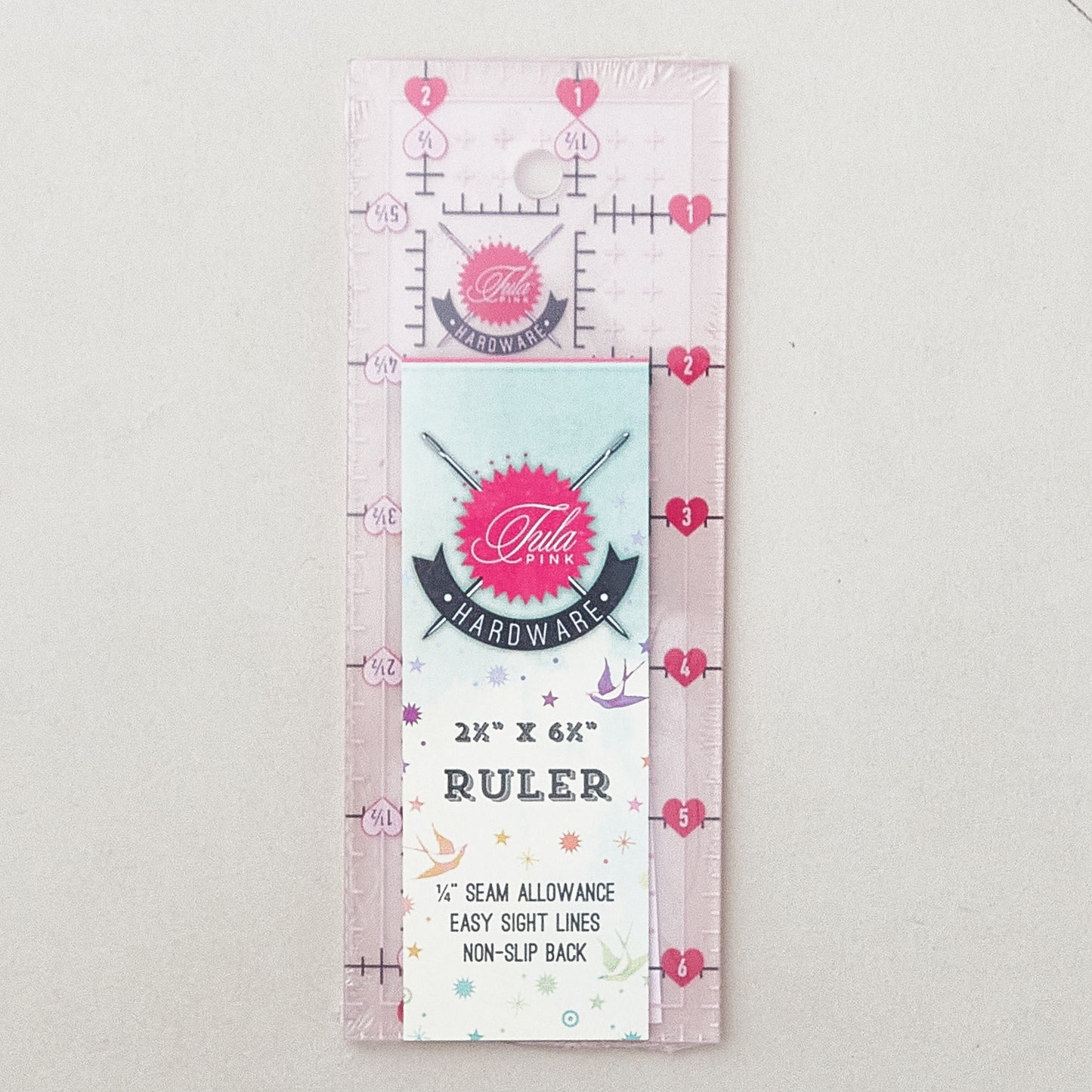 Tula Pink 2.5" x 6.5" Non Slip Mouse Ruler Alternative View #1