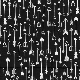 Yes, Please - Arrows Black Yardage