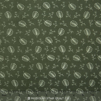 Belcourt - Tonal Sprigs Green Yardage