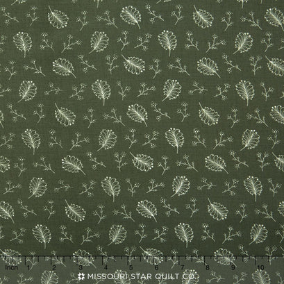 Belcourt - Tonal Sprigs Green Yardage