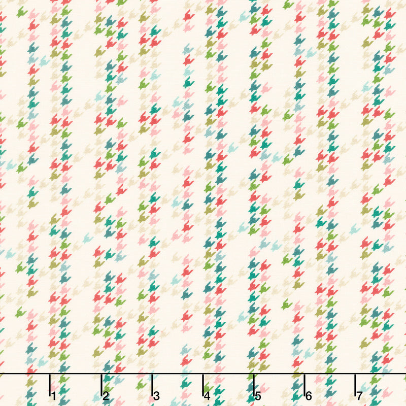 Cozy Wonderland - Houndstooth Party Natural Yardage Primary Image