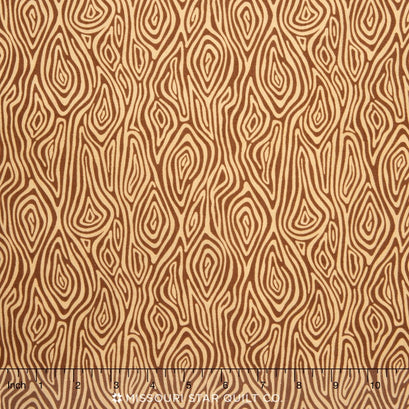 Burly Beavers - Morie Woodgrain Hazelnut Yardage