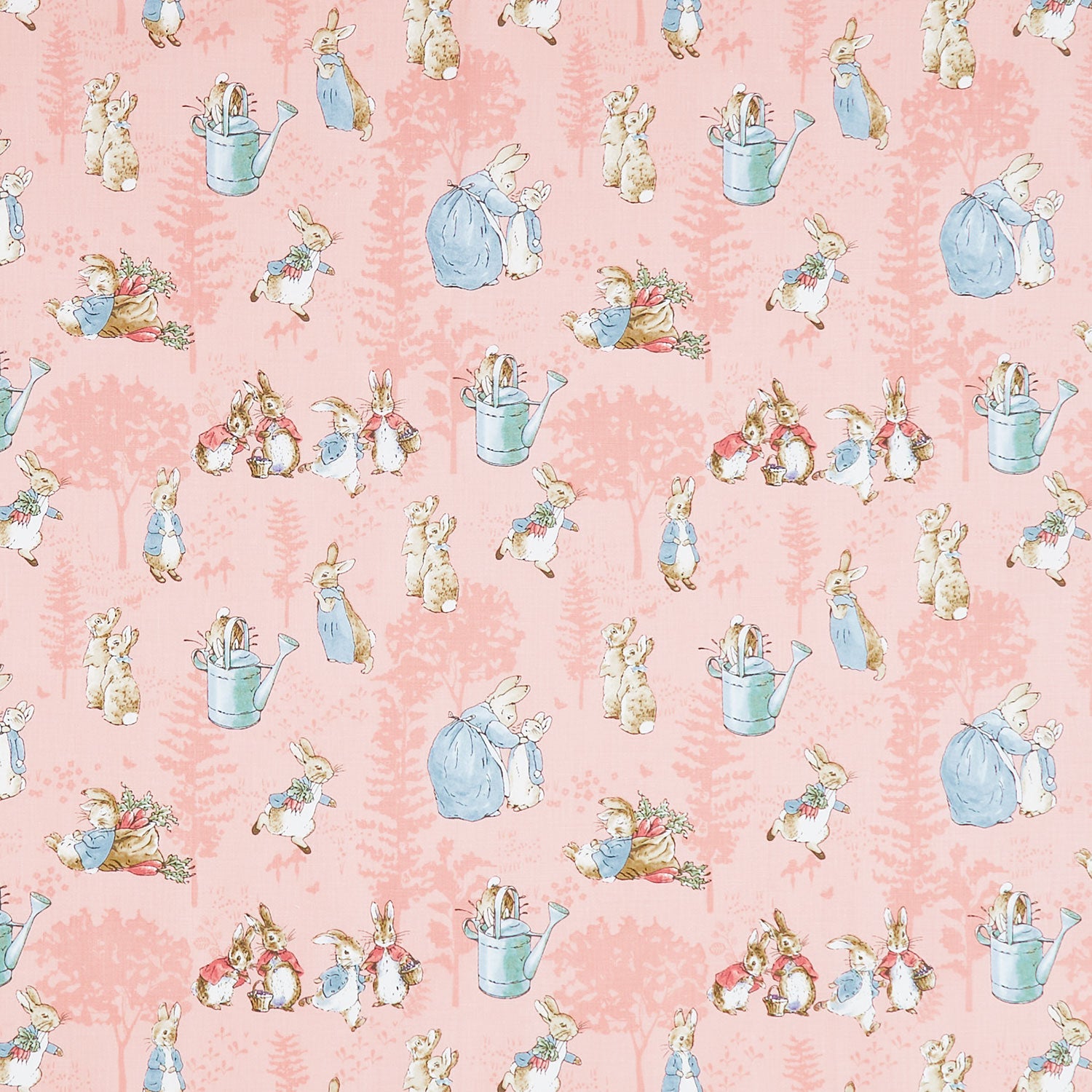 The Tale of Peter Rabbit - Main Coral Yardage